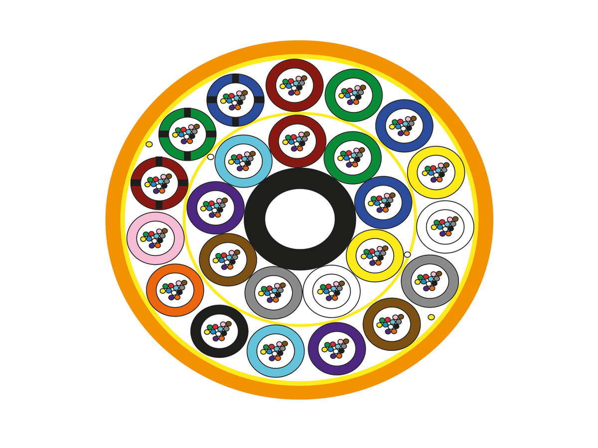 CCM SpeedBLOW Cable PA 9.5mm 24x12 G652D OR