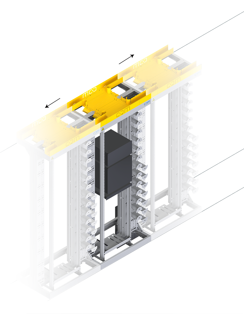 CARMA Racksystem Aktivrack angereiht