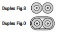 Duplex FIG8 FIG 0 Patchkabel Grafik