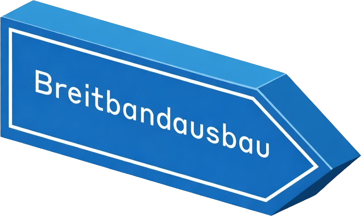 Schild Breitbandausbau