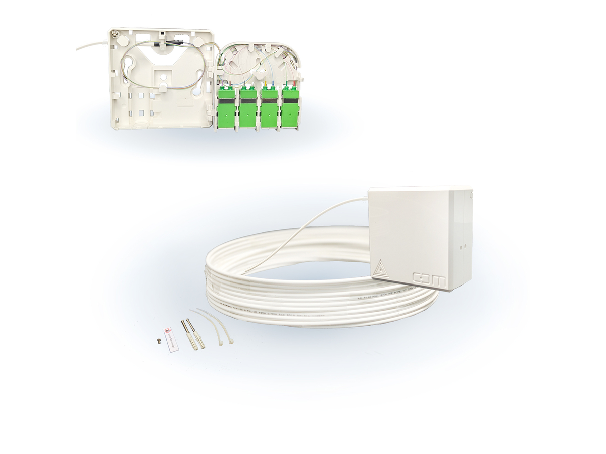 CCM ARCA XS FTTH Gf-TA weiss Fanout 10m 8F
