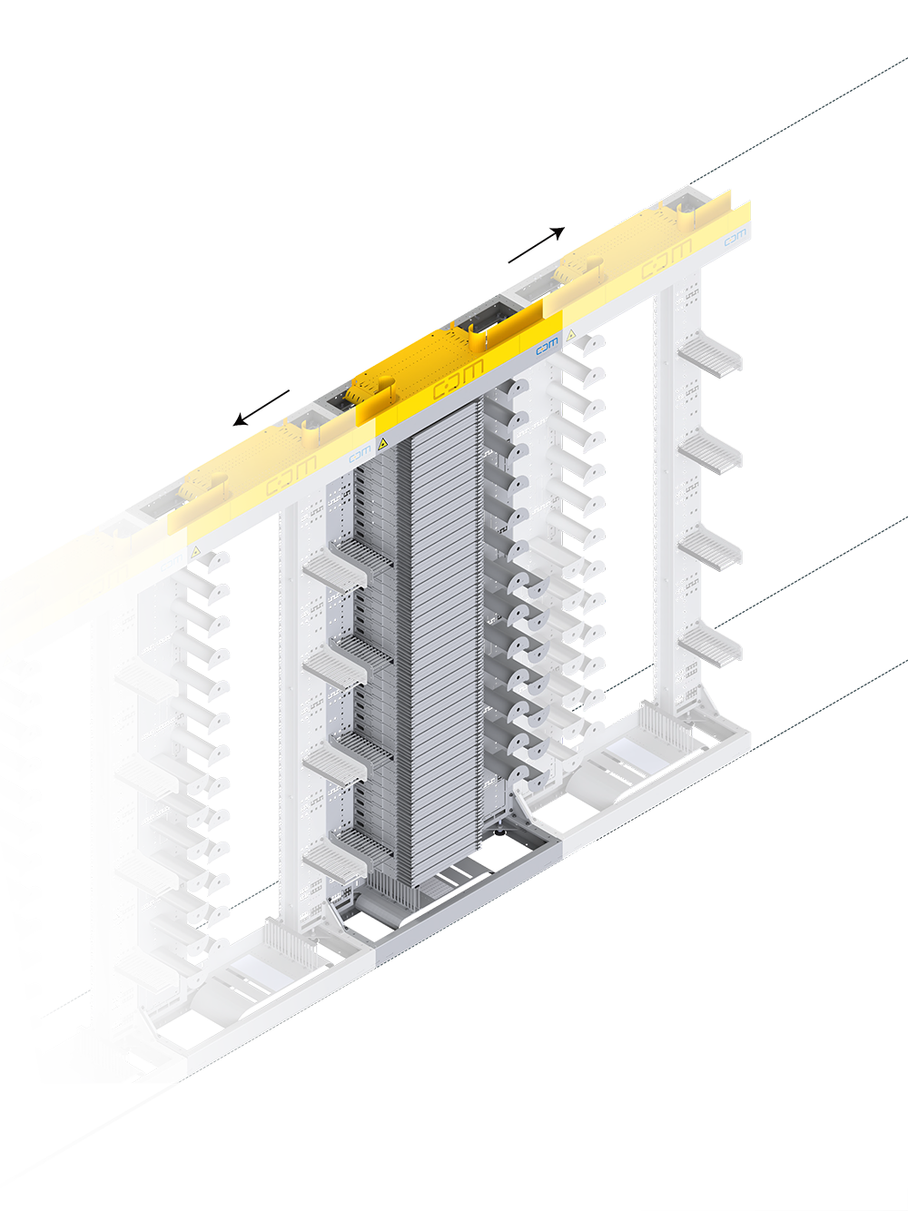 ODF SLITE Rack Zusammenstellung | Optischer Hauptverteiler | Optical Distribution Frame
