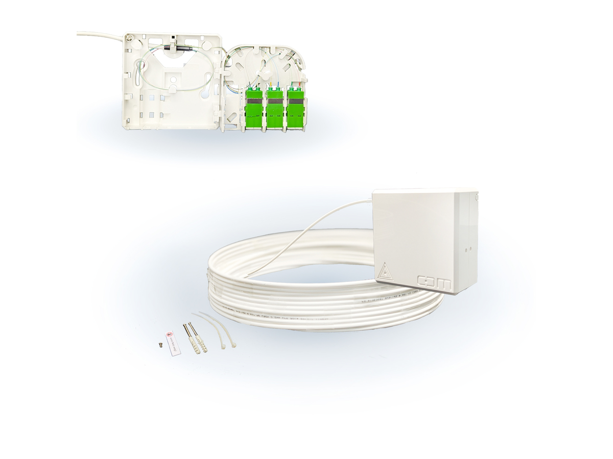 CCM ARCA XS FTTH Gf-TA weiss Fanout 50m 6F