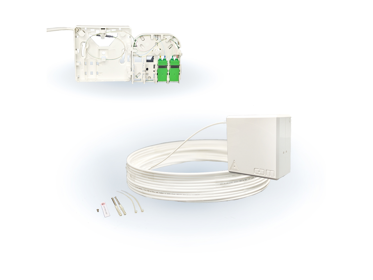 CCM ARCA XS FTTH Gf-TA weiss Fanout 50m 4F