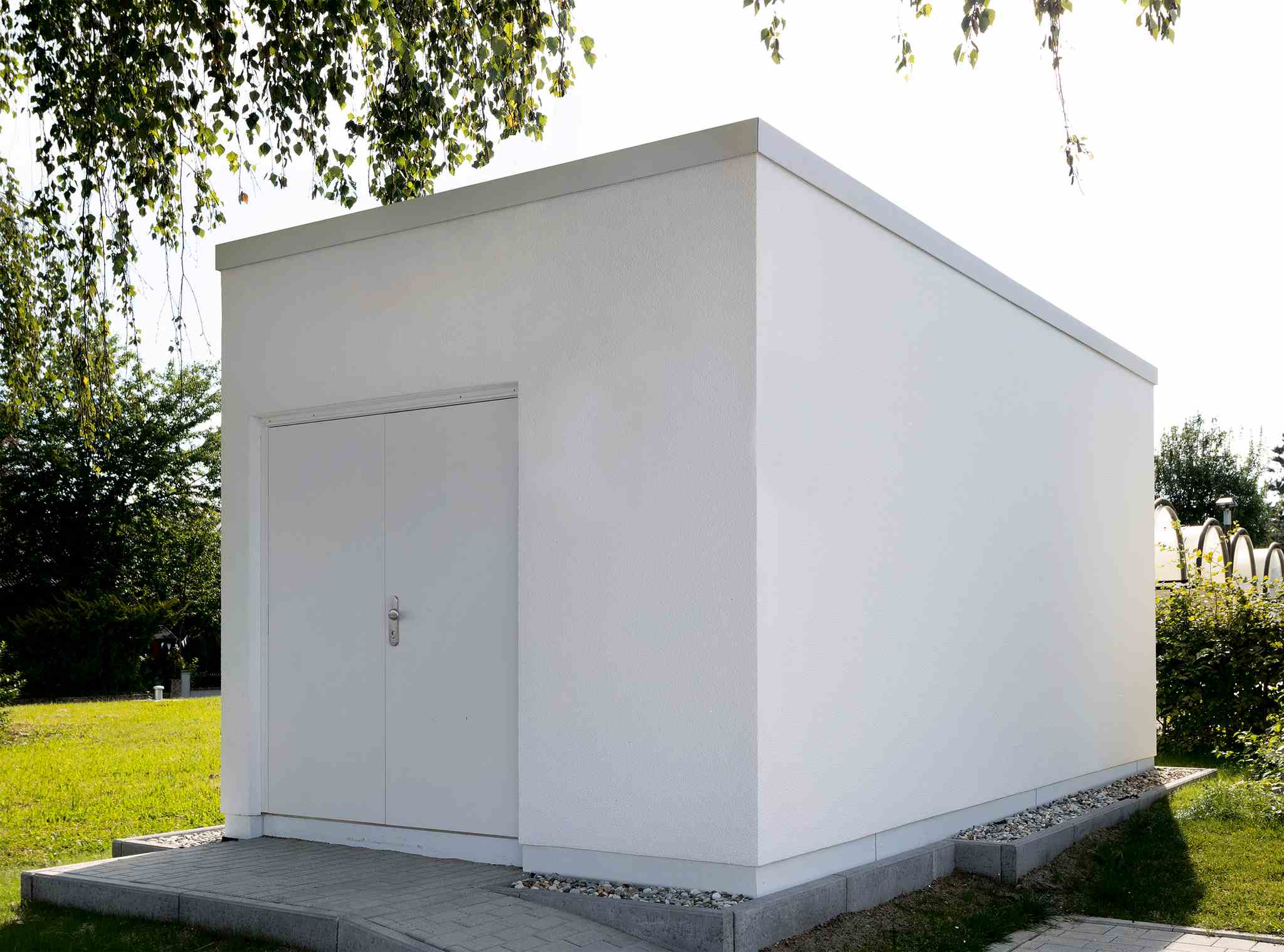 FiberCUBE Point of Presence | Glasfaser PoP Stationn Putz Flachdach